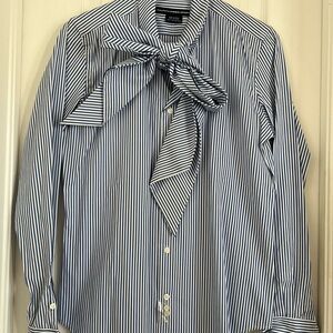 Ralph Lauren Navy Striped Dress Shirt